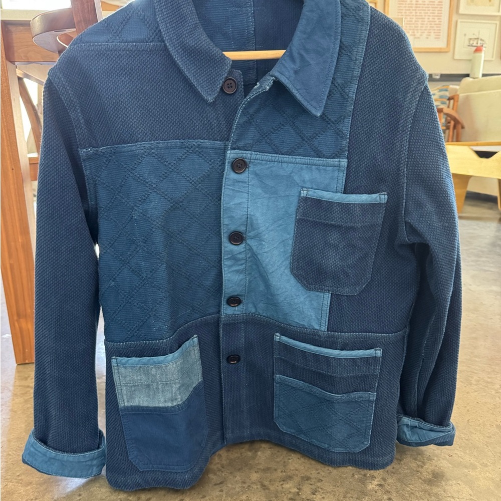 Japanese Sashiko Patchwork Chore Jacket
